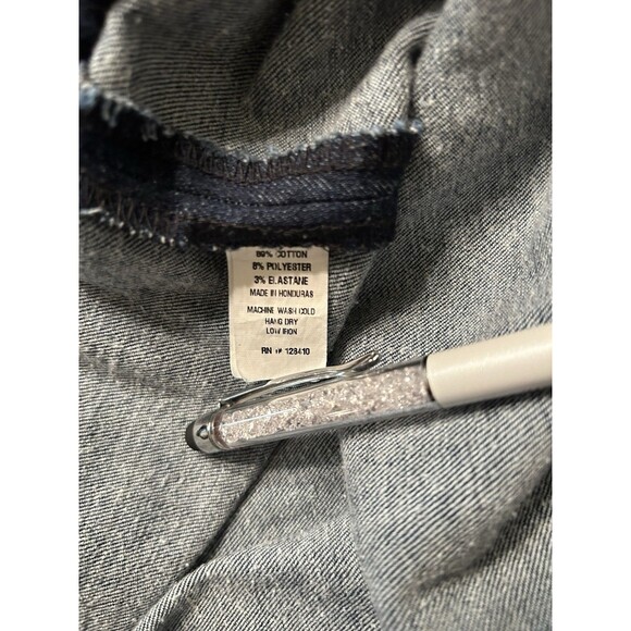 Ann mashburn Cropped Dark Denim Pull On Pants Size large - Picture 7 of 8